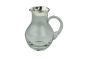Kristallkrug mit Silberrand bauchig 0,5 Liter
