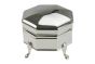 Schmuckdose Schmuckschatulle Silber 8 eckig