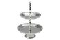 Etagere mit Kordelrand klein versilbert
