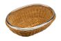 Brotkorb oval mit Silberrand 29x21 cm
