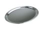 Tablett oval versilbert 42 x 32 cm