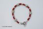 Kinderschmuck Kordelarmband mit Silber Marienkäfer