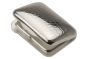 Silber Pillendose mit Krokomuster