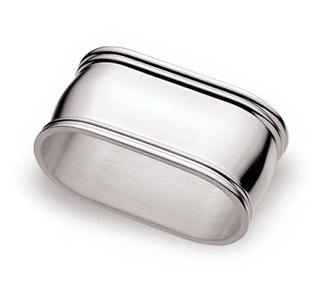  Schwedisch Faden Serviettenring 925 Sterling Silber