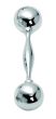Babyrassel Sterling-Silber Hantelform