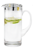 Kristallkrug mit Silberrand 1 Liter