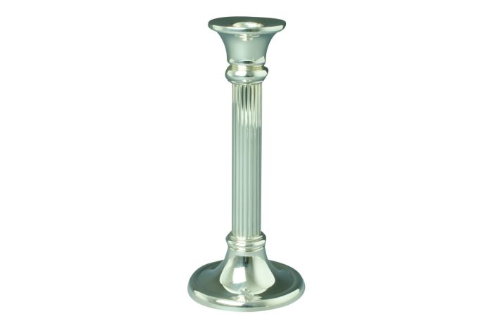 Silber Kerzenleuchter rund Riefen Sterling-Silber 20cm