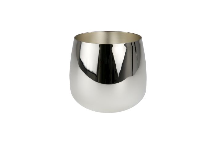 Becher versilbert Tropfenform 7cm