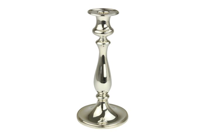 Silber Kerzenleuchter Biedermeier Flämisch 20,5 cm