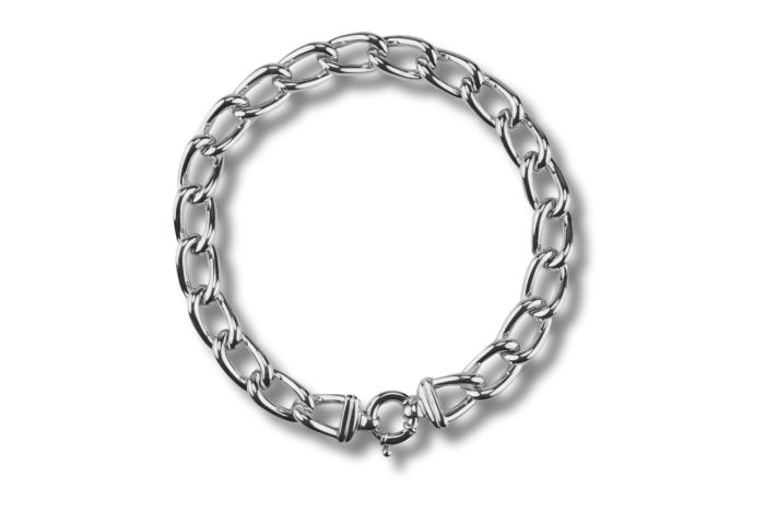 Halskette große Glieder Sterling-Silber 925/000