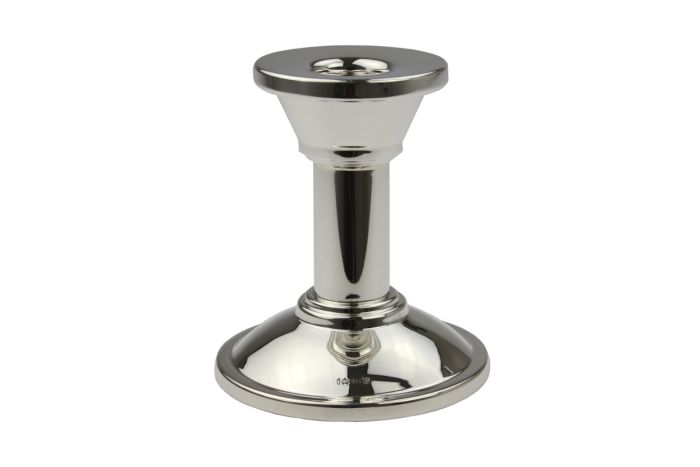 Silber Kerzenleuchter Bauhaus Sterling-Silber glatt 9 cm