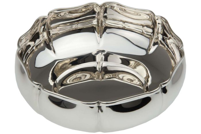 Silber-Schale Blumenform 21 cm