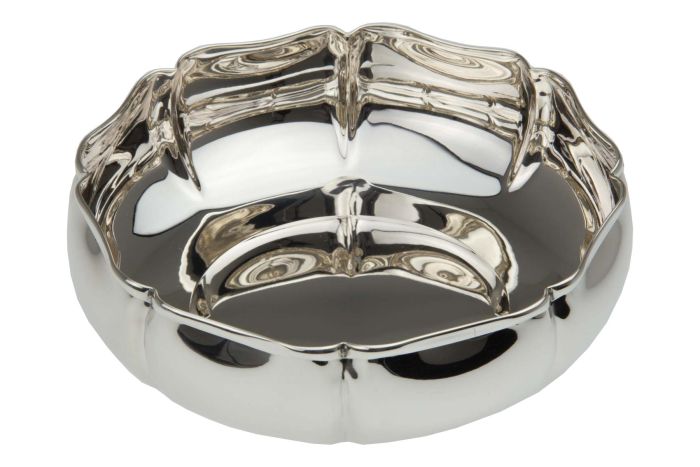 Silber Schale Blumenform 15 cm