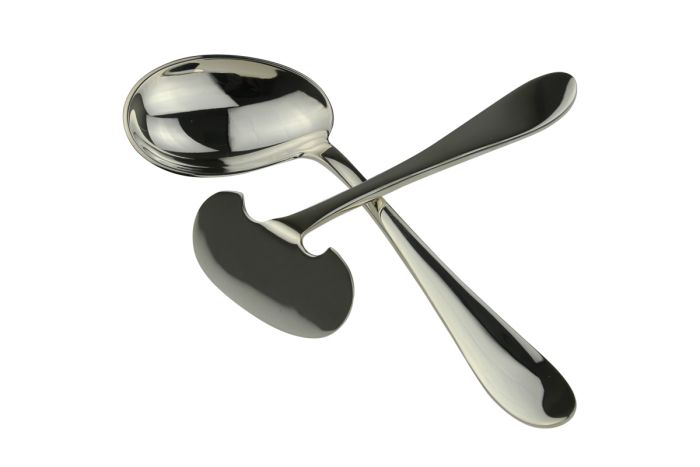 Silber Schieber Babybesteck 2tlg