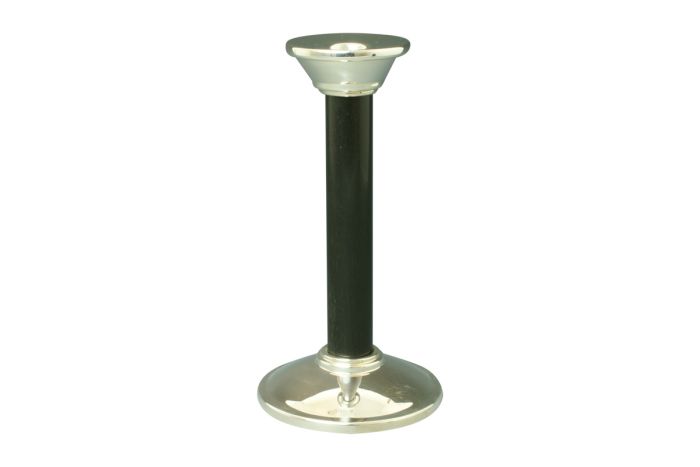 Silber Kerzenleuchter Bauhaus Ebenholz 15 cm