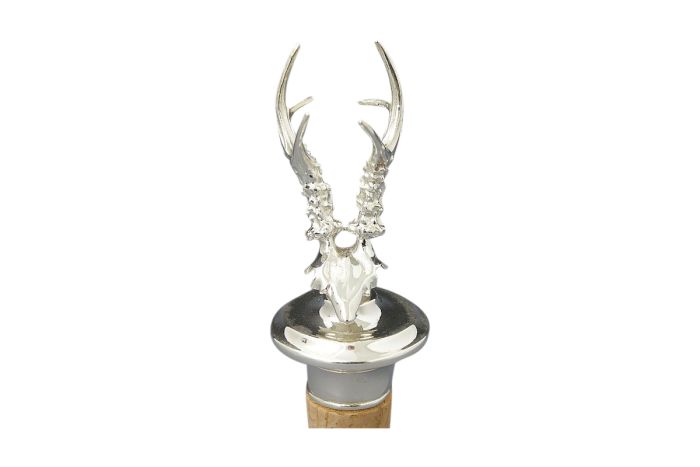 Silber Flaschenkorken Bock Gehörn groß Sterling-Silber 925/000 