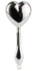 Silber Babyrassel Herz