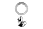 Silber Beissring Rassel Ente