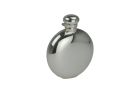 Silber Flachmann glatt rund