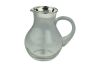 Kristallkrug mit Silberrand bauchig 0,75 Liter