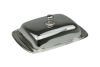Sterling-Silber Butterdose glatt mit Deckel