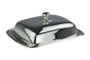 Sterling-Silber Butterdose glatt mit Deckel