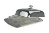 Sterling-Silber Butterdose glatt mit Deckel