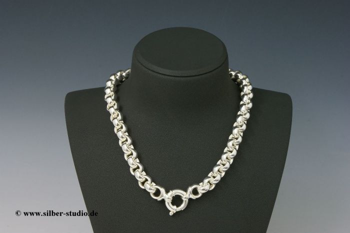 Halskette Collier  Sterling-Silber 925/000 Ringkette