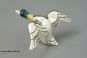 Silber Ente fliegend