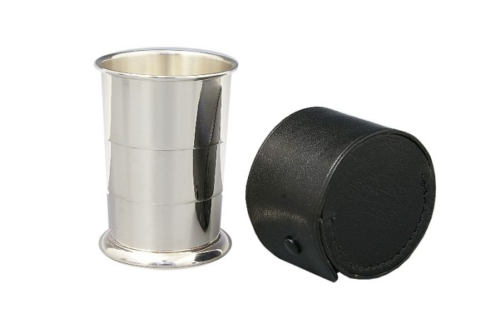 Teleskopbecher, Faltbecher, Reisebecher Sterling-Silber