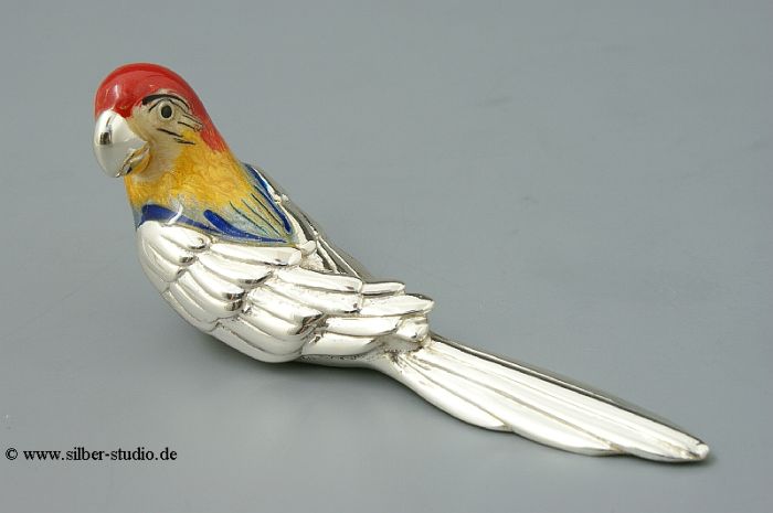 Silber Papagei mittlere Größe
