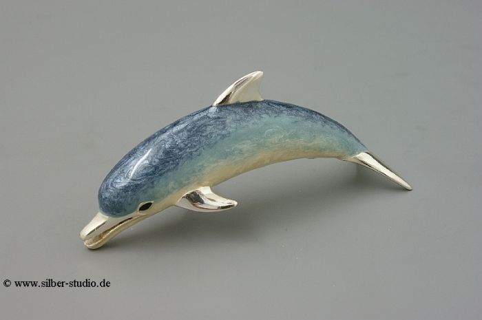 Silber Delfin groß