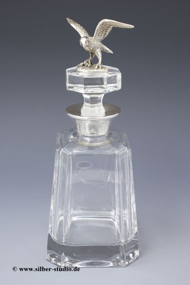 Karaffe Whisky Whiskey Octagon Sterling Silber Adler