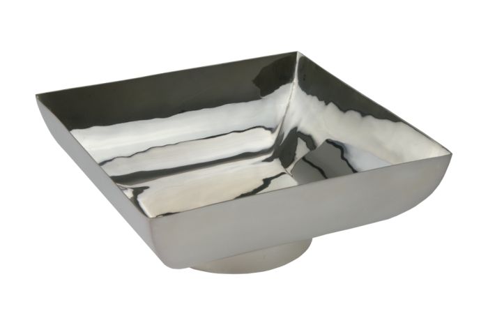 Schale quadratisch versilbert 15x15 cm