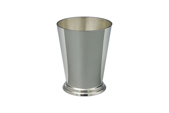 Becher Vase glatt versilbert