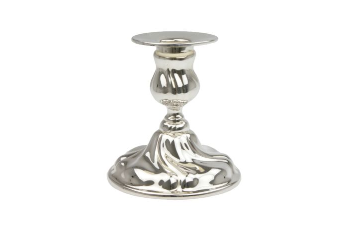 Kerzenleuchter Barock versilbert 9,5 cm