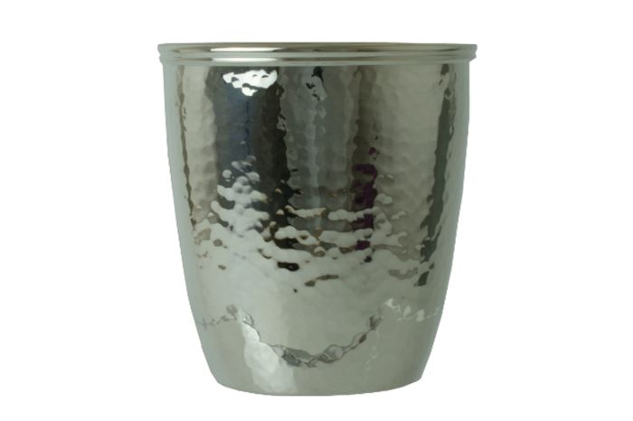 Sterling-Silber Becher Taufbecher mit Hammerschlag 8 cm 