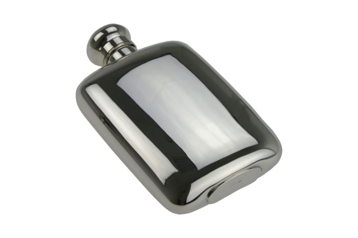 Silber Flachmann glatt rechteckig