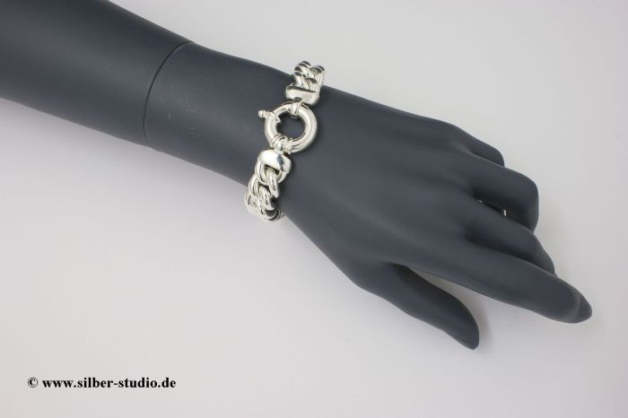 Armband Panzerkette Sterling-Silber 925/000 massiv