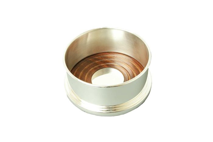 Flaschenuntersetzer versilbert 9,5 cm