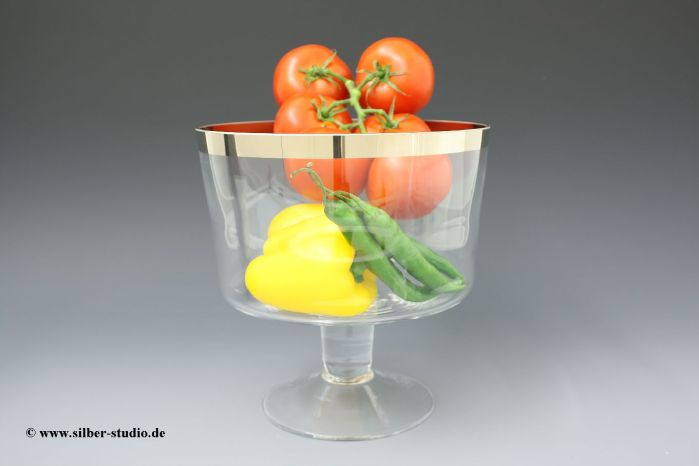 Fußschale Platin 22cm