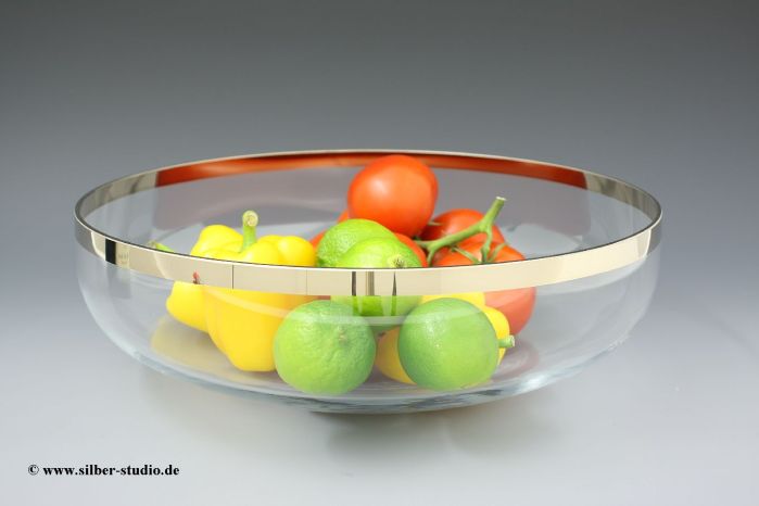 Schale groß Platin 34,5cm