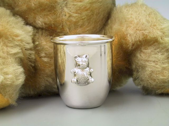 Silber Kinderbecher Bär klein