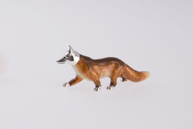Fuchs aus Silber klein