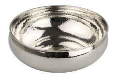 Sterling-Silber Schale mit Hammerschlag 18 cm
