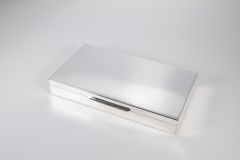 Silber Kasten 19,5 cm x 11 cm x 2,8 cm