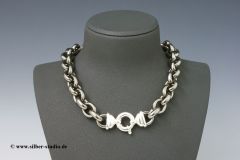 Halskette Collier Sterling-Silber 925/000 teilrutheniert