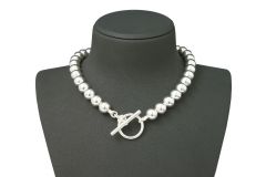 Halskette Collier Sterling-Silber Kugelkette 